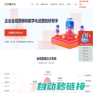 SaaS智能营销服务平台代理_营销型网站_数字营销管理平台代理_万家推云平台_万家灯火公司